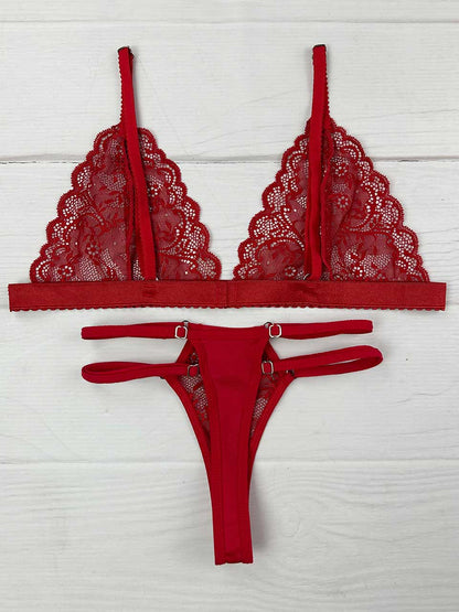Conjunto triangulo rojo