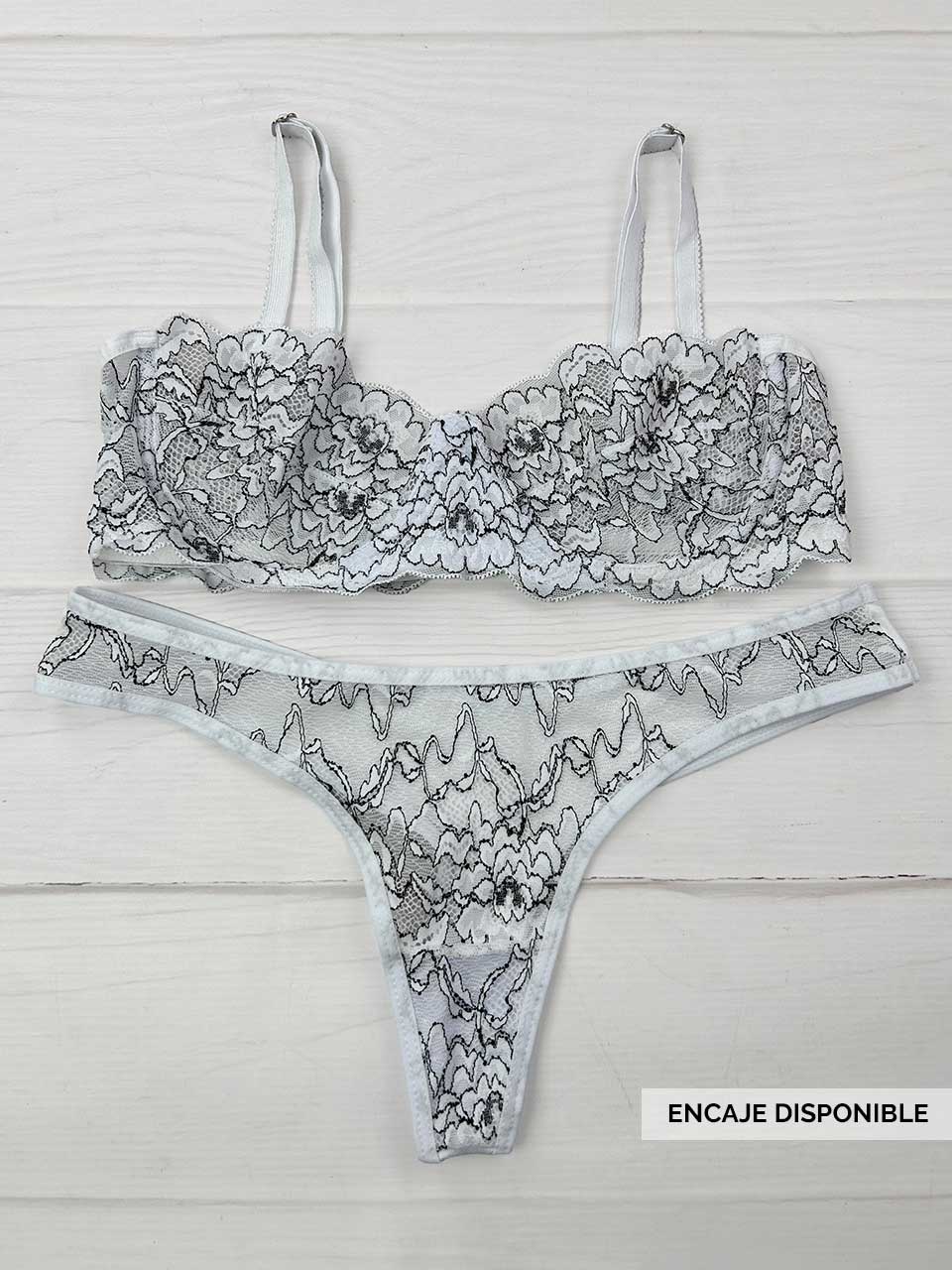 Conjunto varilla bicolor blanco