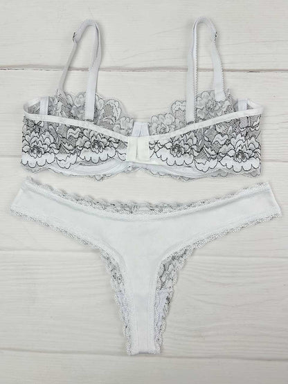 Conjunto varilla bicolor blanco