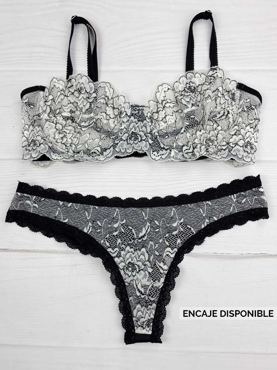 Conjunto varilla bicolor negro