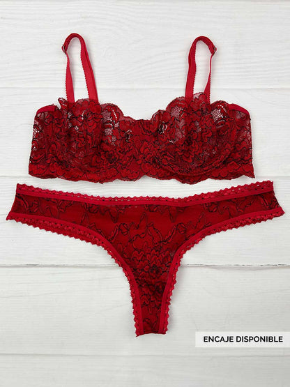 Conjunto varilla bicolor rojo