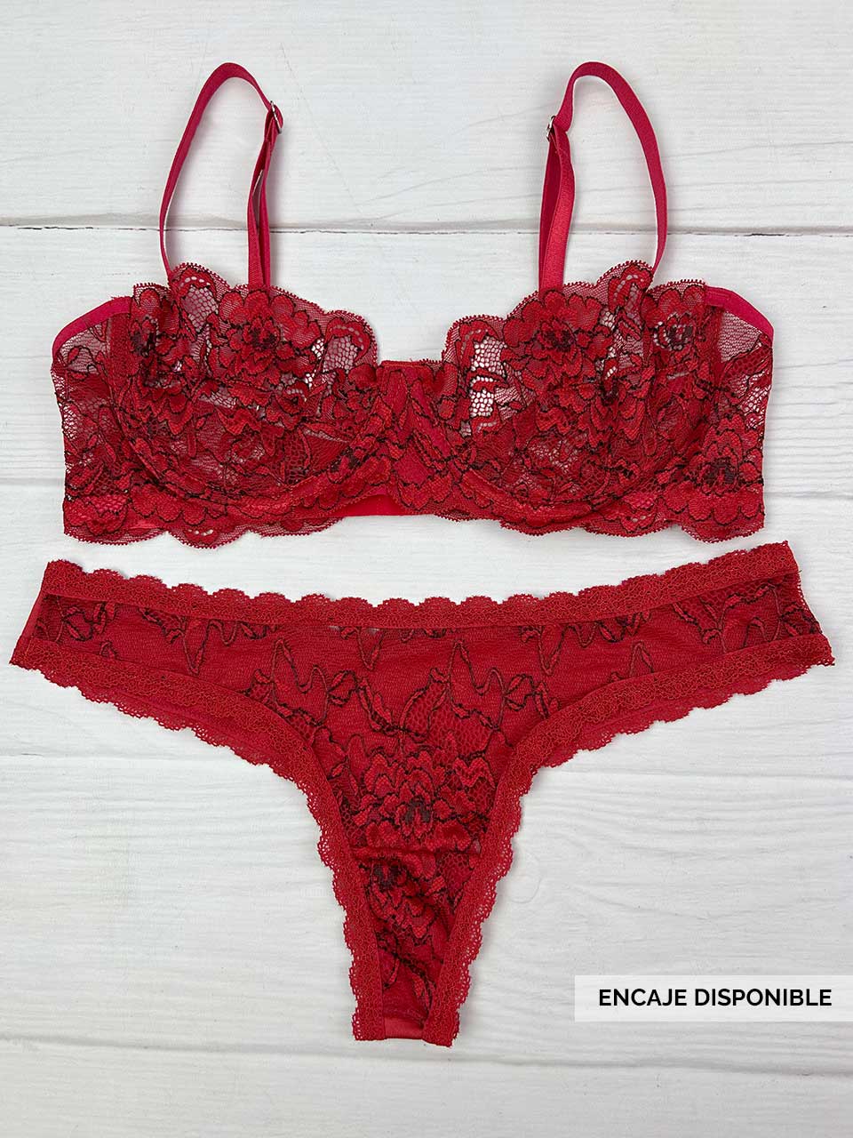Conjunto varilla bicolor rojo