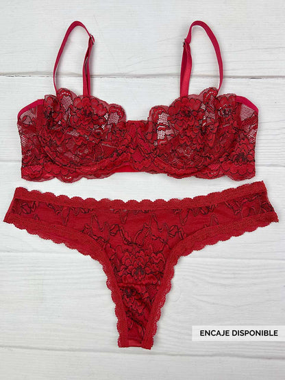 Conjunto varilla bicolor rojo