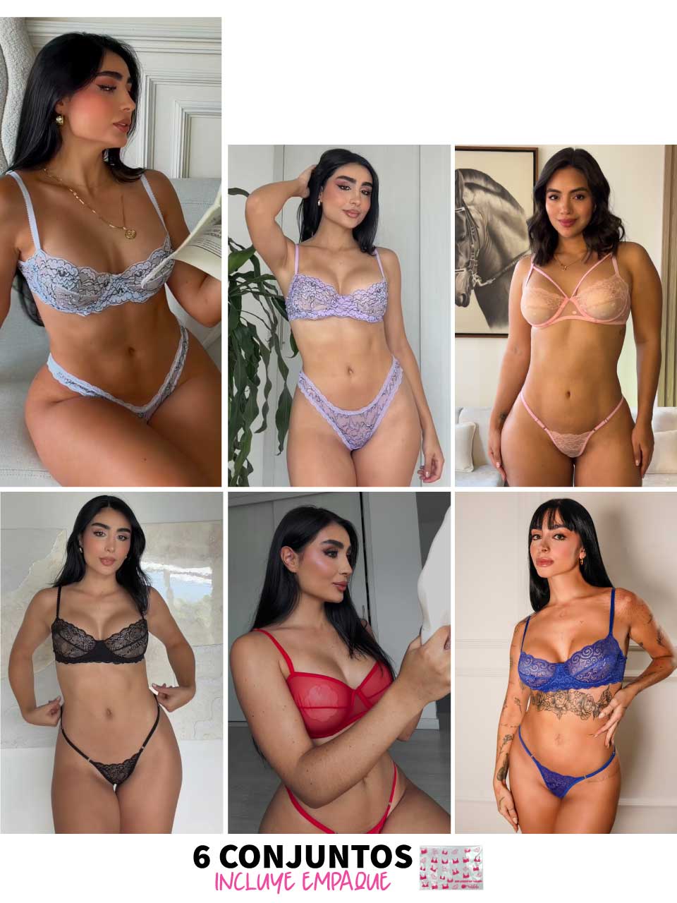 AHORRO 6 CONJUNTOS VARILLA BICOLOR 25 % OFF