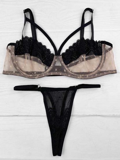 Conjunto varilla tiras beige