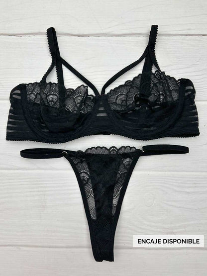 Conjunto varilla mayatex tiras negro