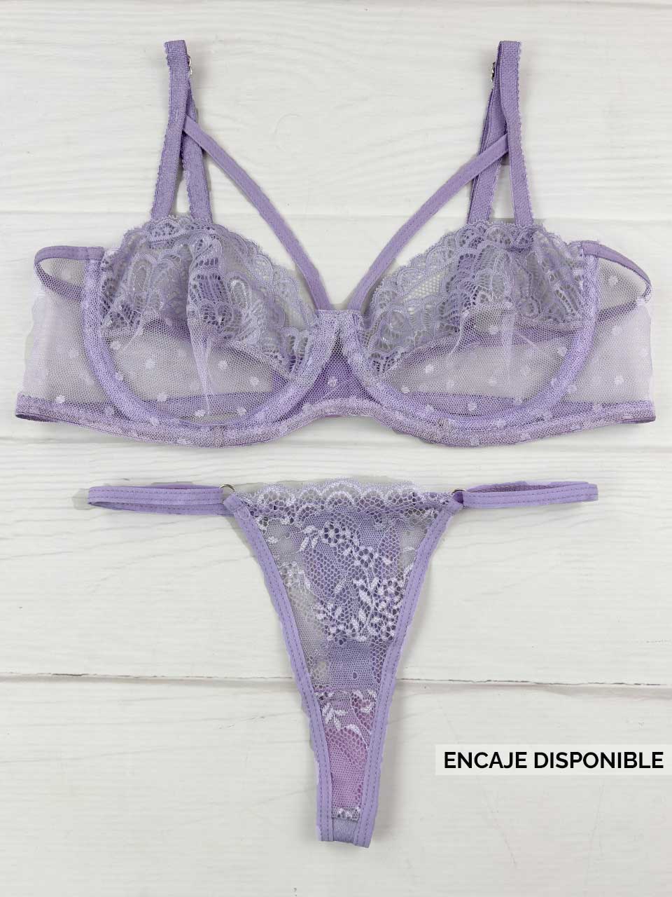 Conjunto varilla tiras lila