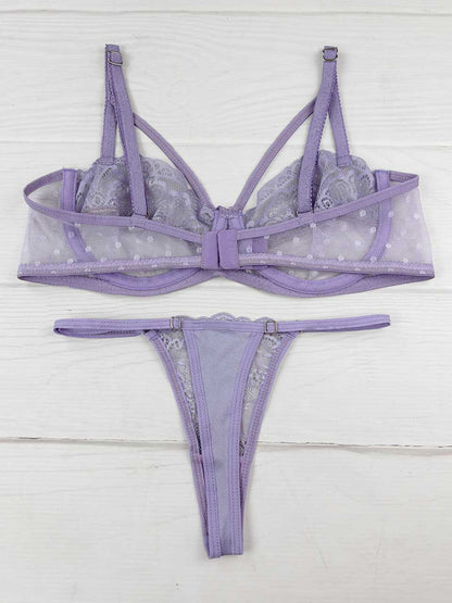 Conjunto varilla tiras lila