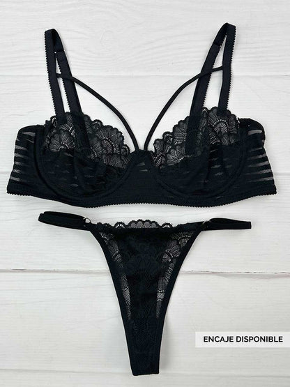 Conjunto varilla mayatex tiras negro