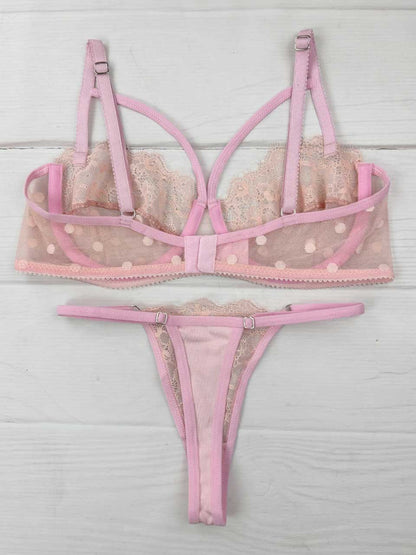 Conjunto varilla tiras rosa