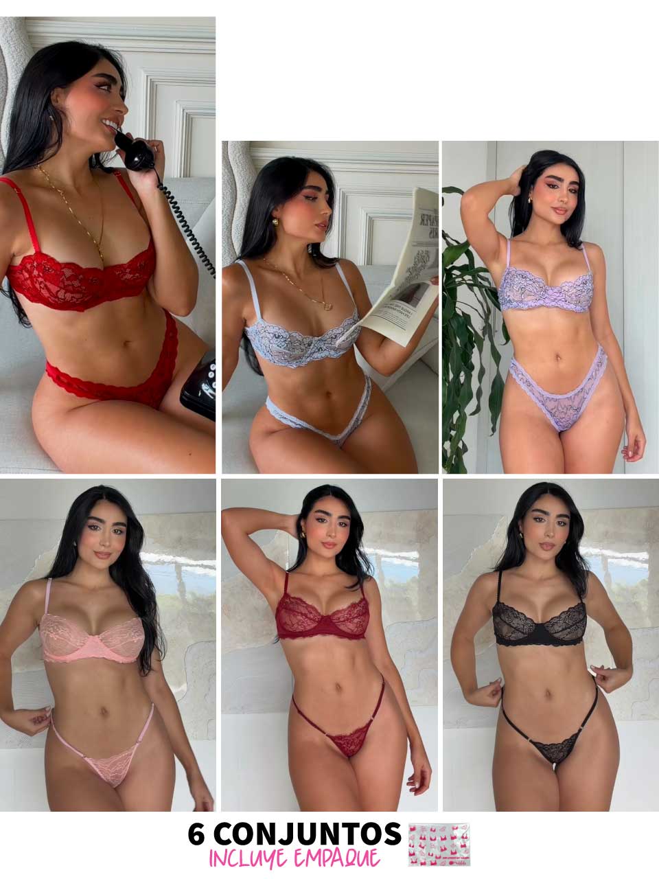 OFERTA 6 CONJUNTOS VARILLA - 25% OFF