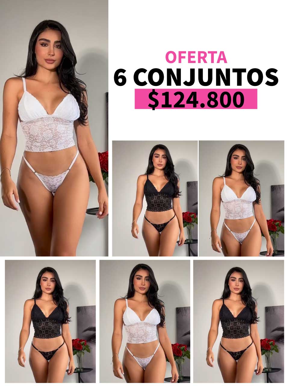 LLEVA 6 CONJUNTOS CROP TOP - 35%