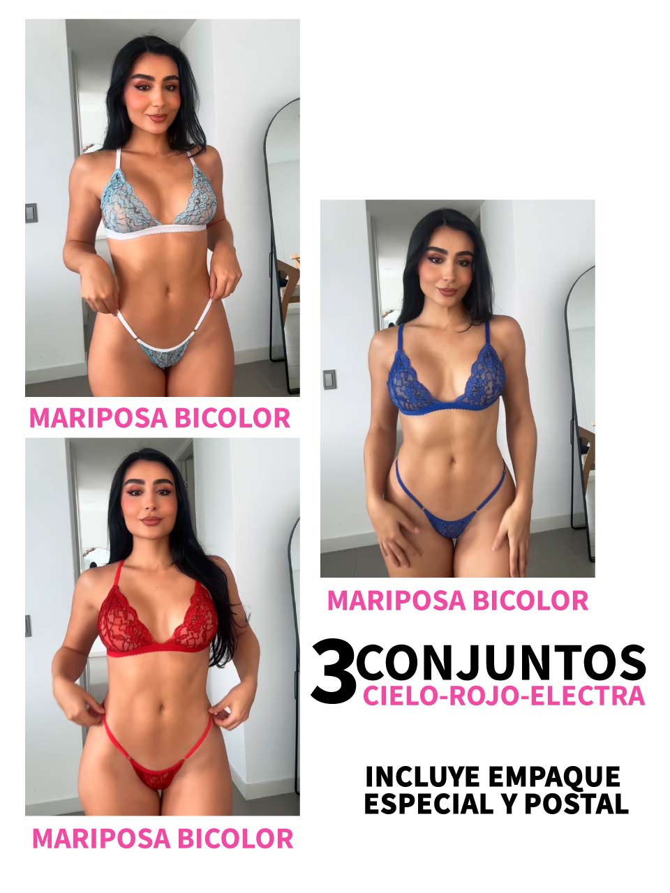 KIT # 4 INCLUYE 3 CONJUNTOS