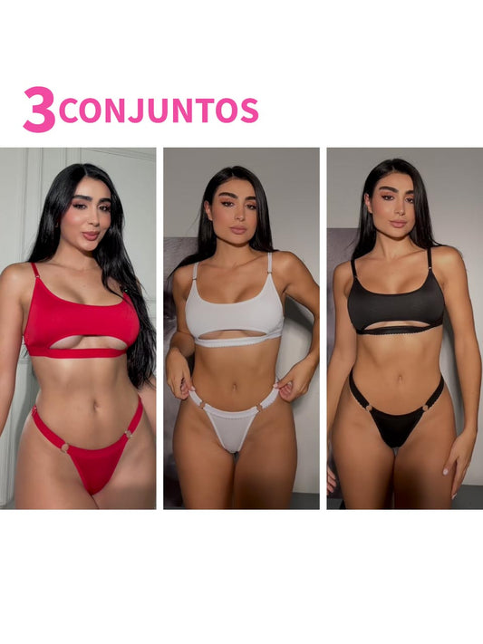 KIT 3 CONJUNTOS DEPORTIVO