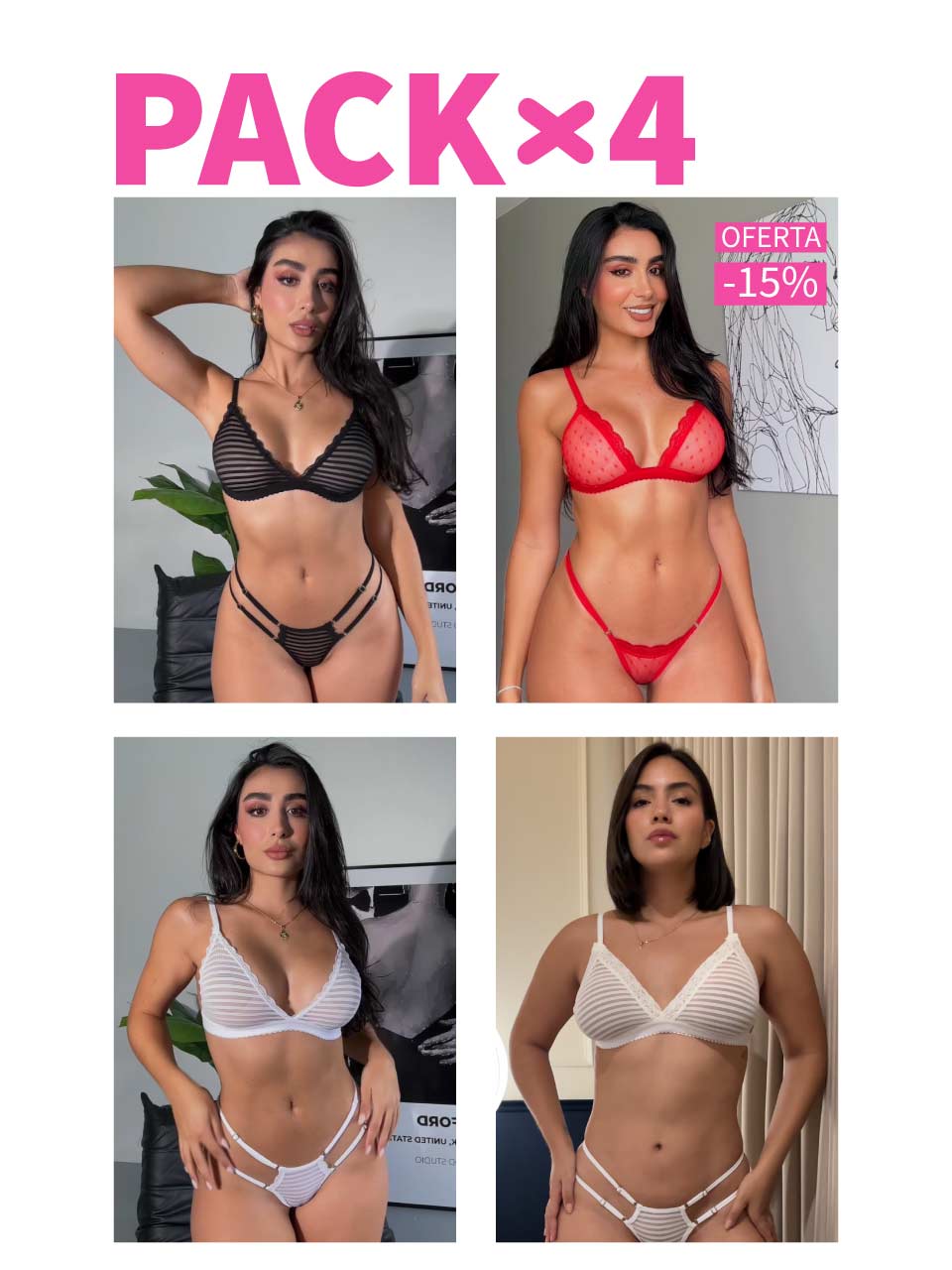 PACK X4  TRIANGULO MAYATEX +BASICO