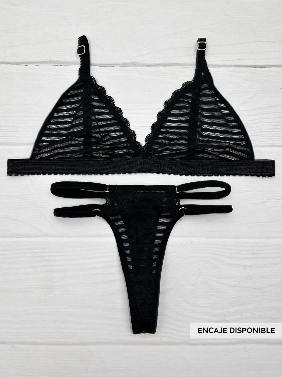 Conjunto mayatex triangulo negro
