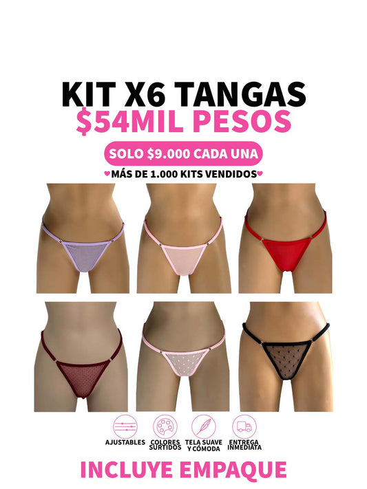 6 TANGAS GRABADO  + MAYATEX - 25%