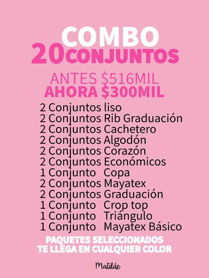 BOLSA EMPRENDEDORA 20 CONJUNTOS 300MIL