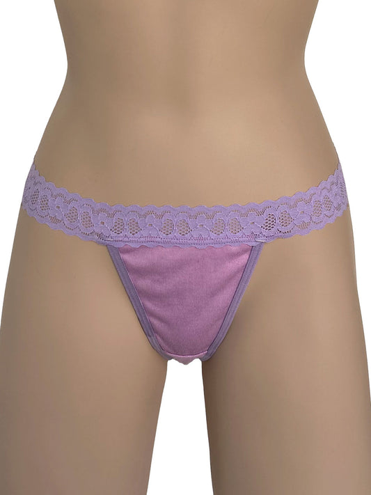 TANGA ALGODON LILA