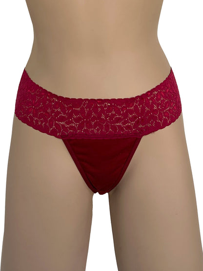 TANGA ALGODON VINO