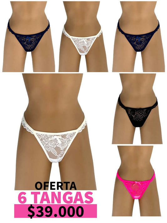 LLEVA 6 TANGA BOLERO HILO - 35%