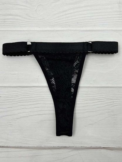 Tanga contorno graduable negro