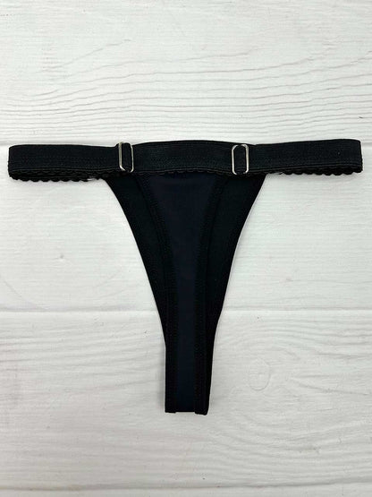 Tanga contorno graduable polilicra negro