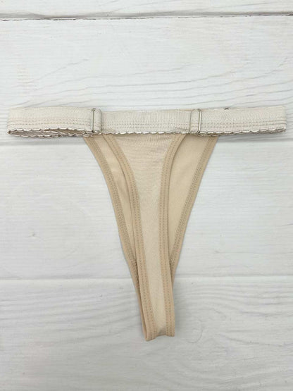 Tanga contorno graduable polilicra beige