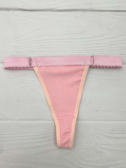 Tanga contorno graduable polilicra rosa