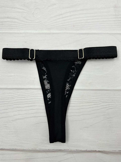 Tanga contorno graduable negro