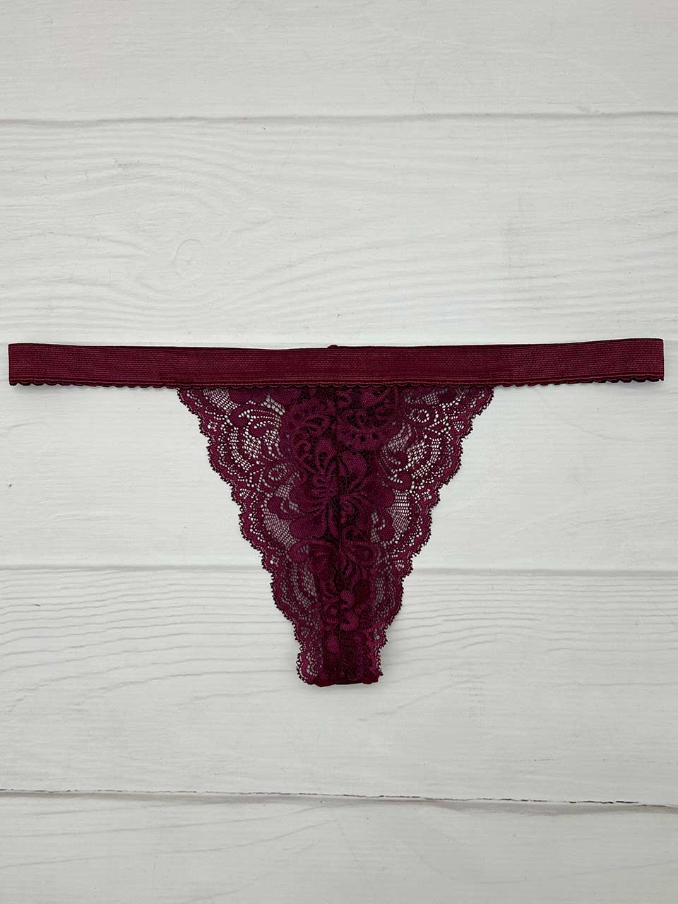 Tanga contorno vino mariposa