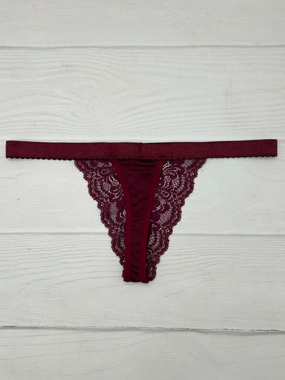 Tanga contorno vino mariposa
