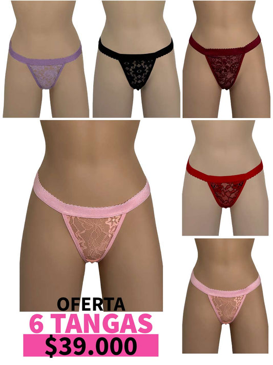 LLEVA 6 TANGA CONTORNO -35%