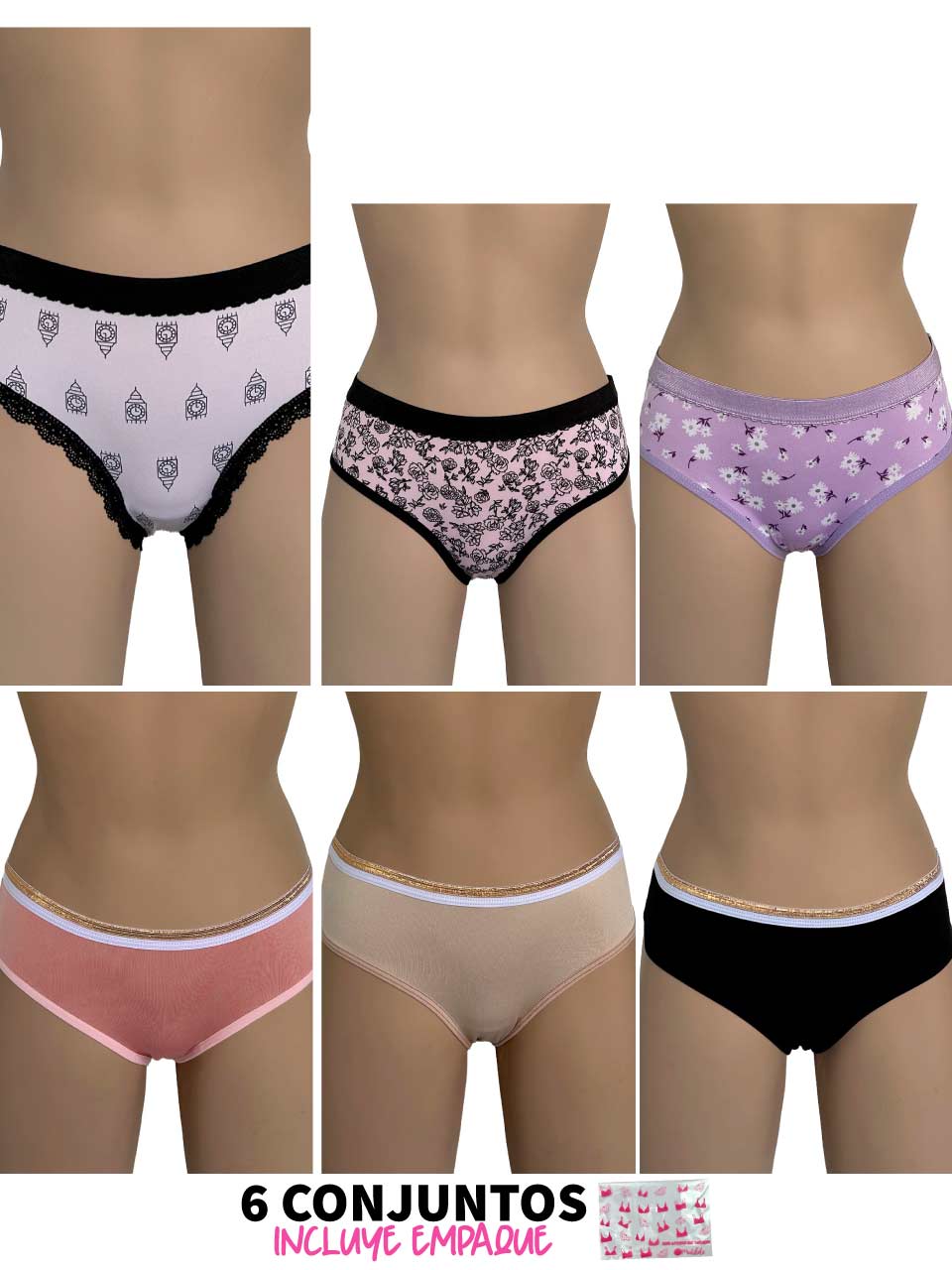 6 TANGAS CORAZON LISA Y CORAZON LUREX -25%