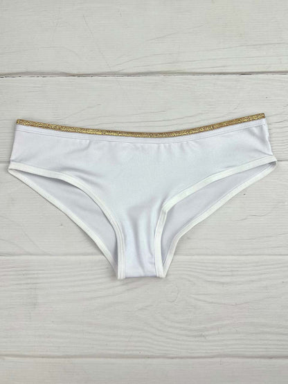 Tanga corazon luxes blanco