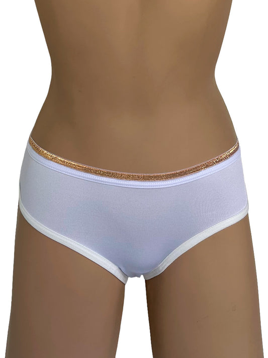 Tanga corazon luxes blanco
