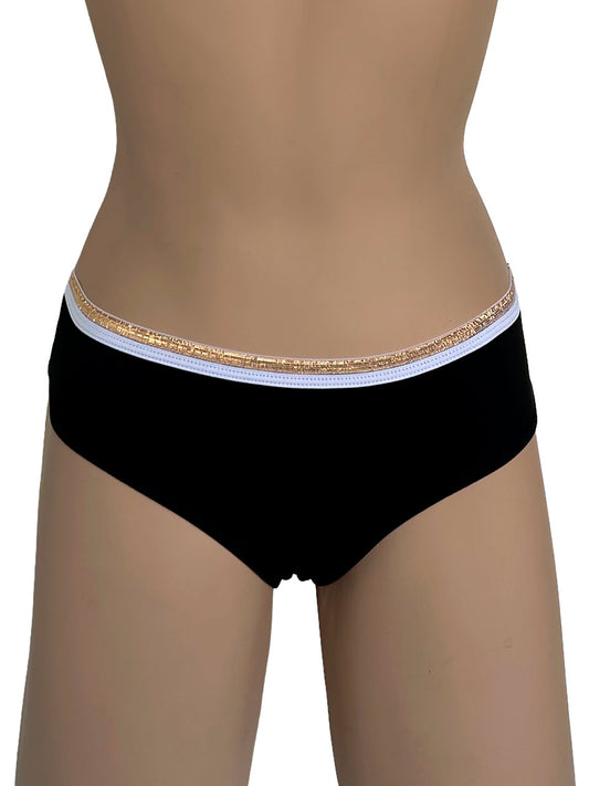 Tanga corazon luxes negra