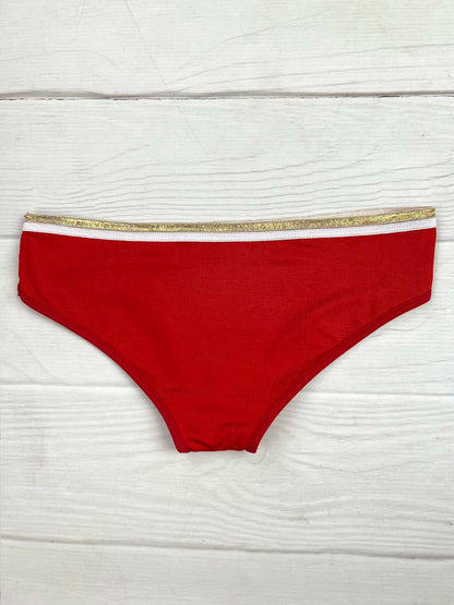 Tanga corazon luxes roja