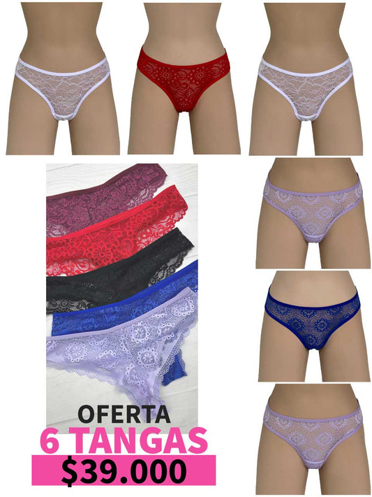 LLEVA 6 TANGA CORAZON -35%