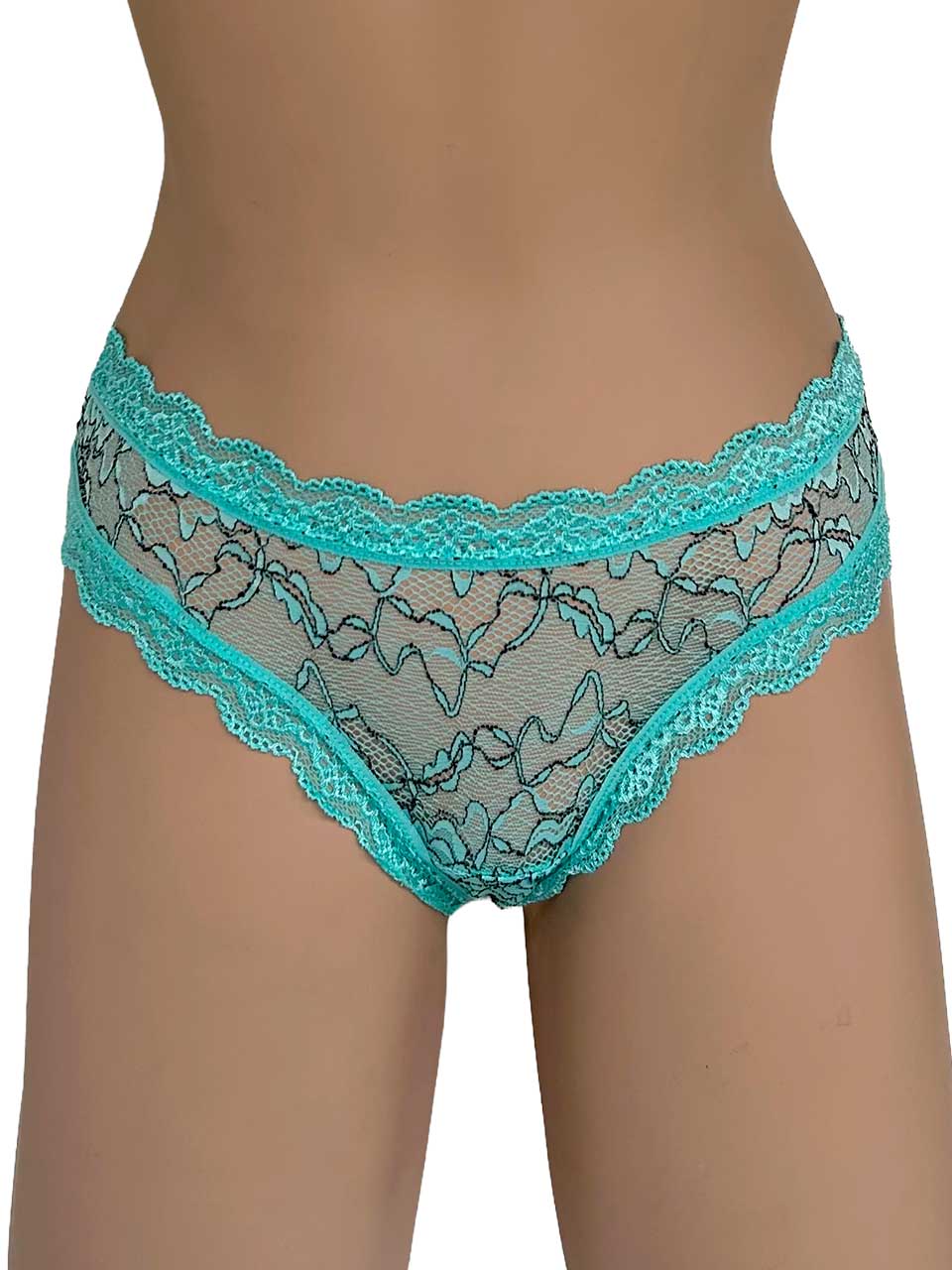 Tanga elastico bicolor menta