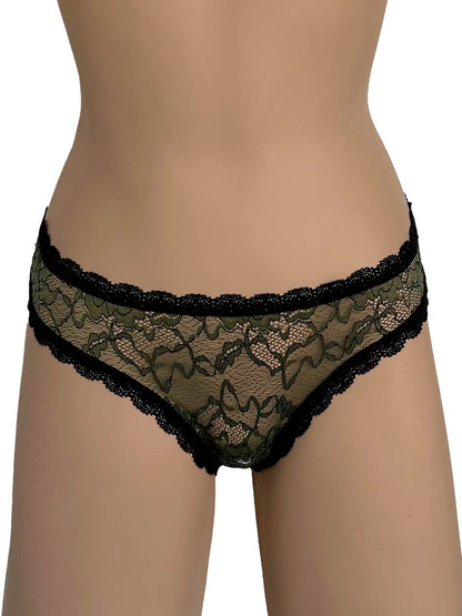 Tanga elastico bicolor verde