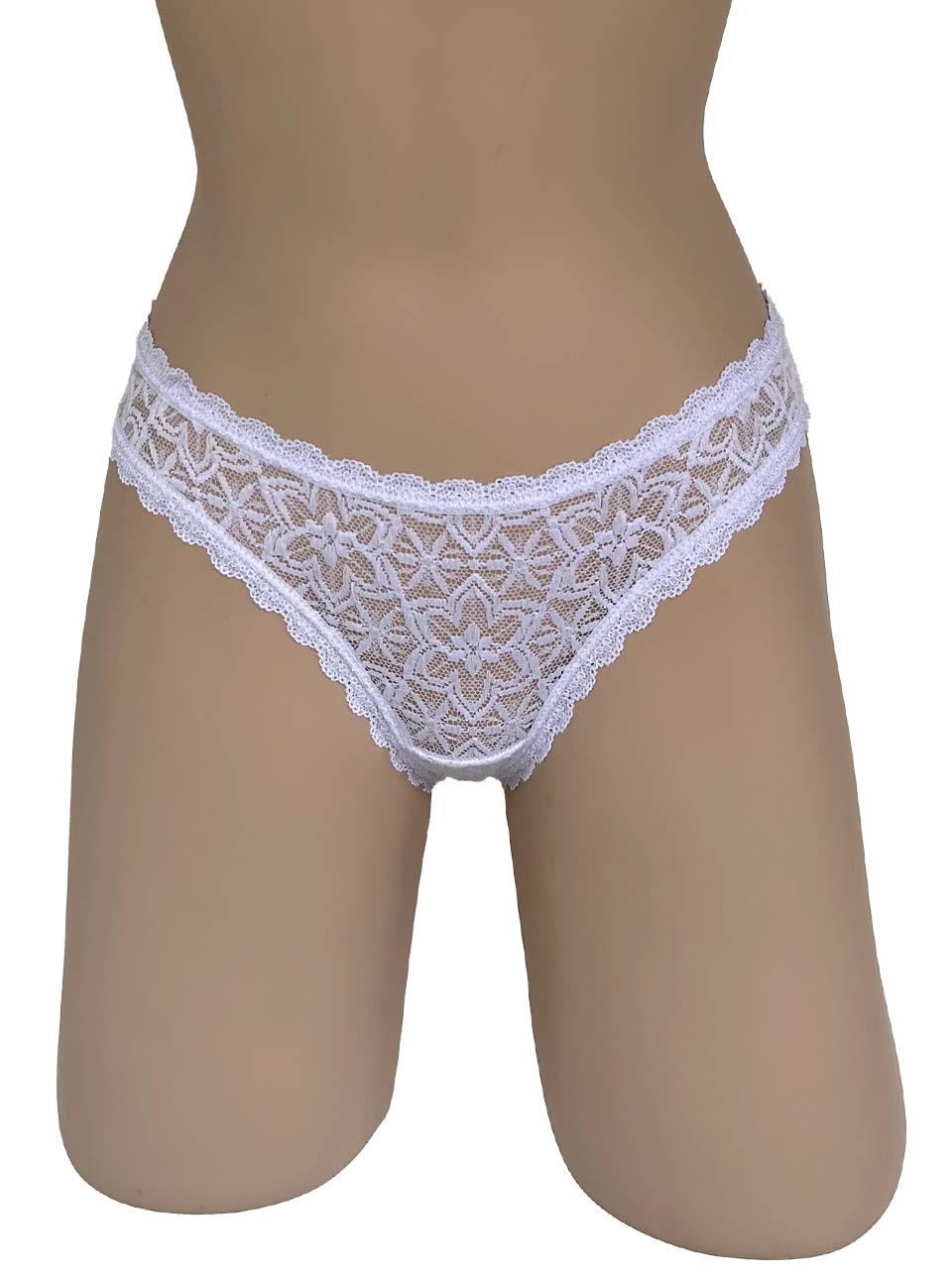 Tanga elastico blanco