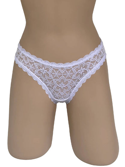 Tanga elastico blanco