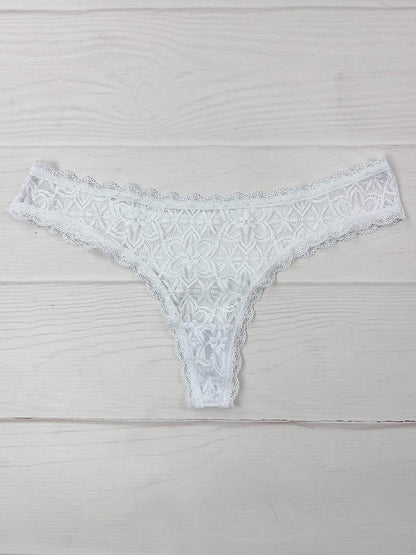Tanga elastico blanca