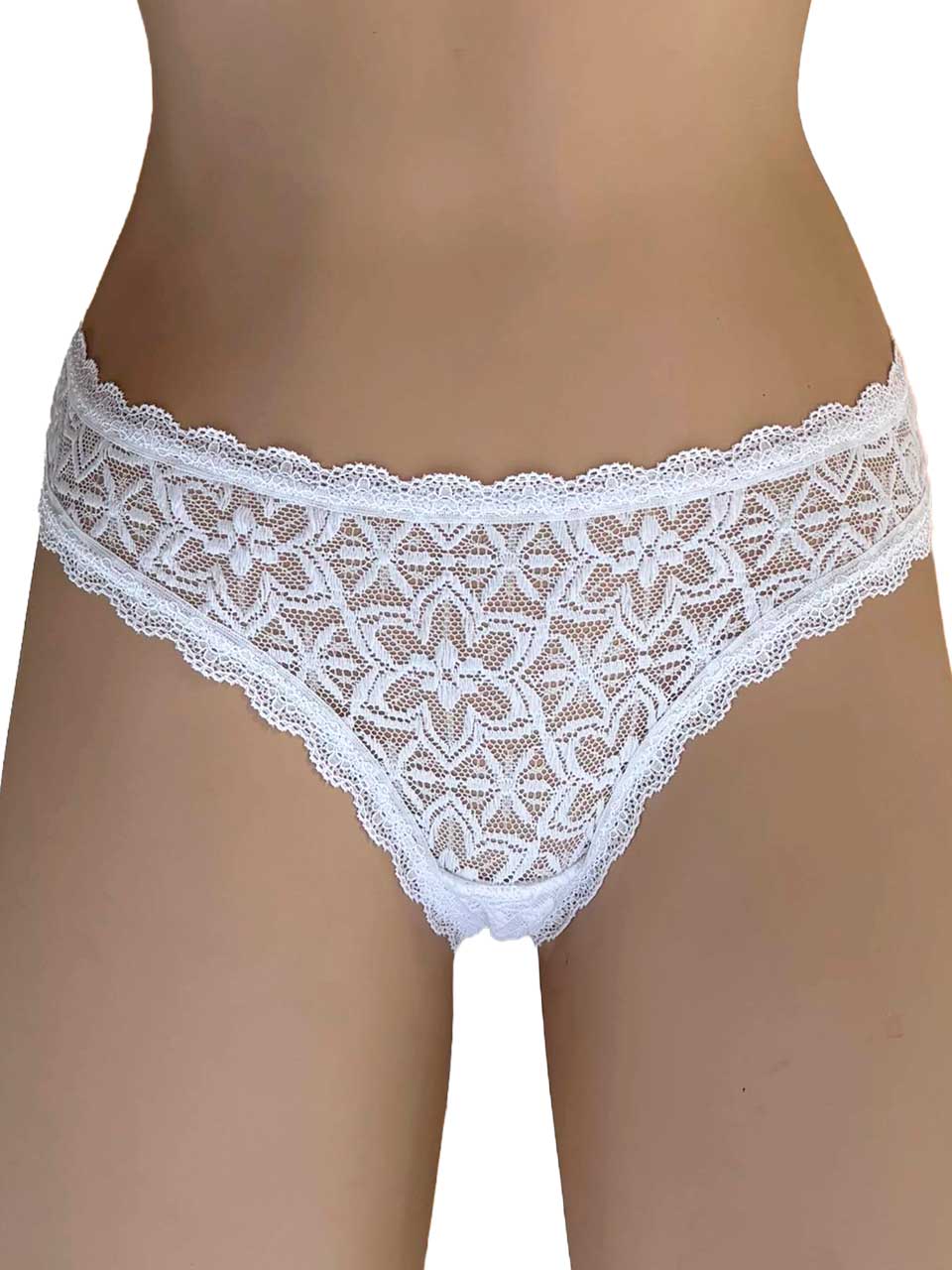 Tanga elastico blanca
