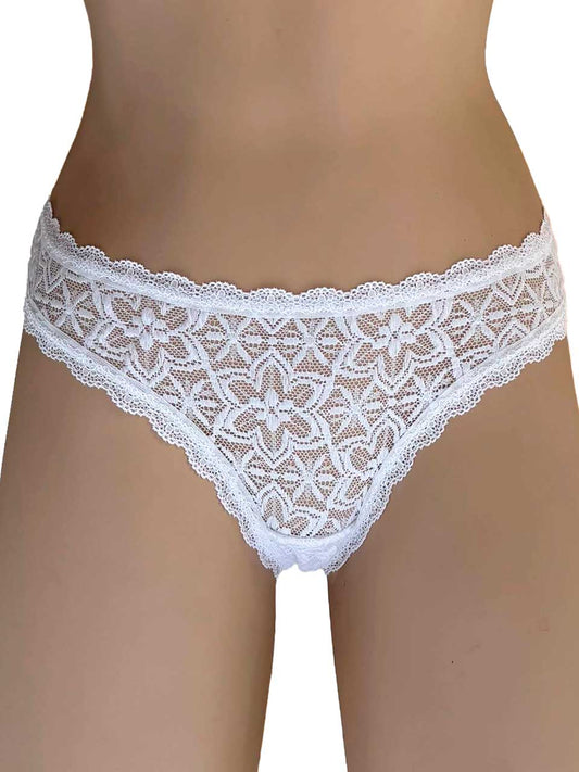 Tanga elastico blanca