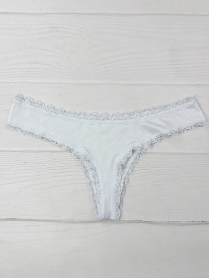 Tanga elastico blanca