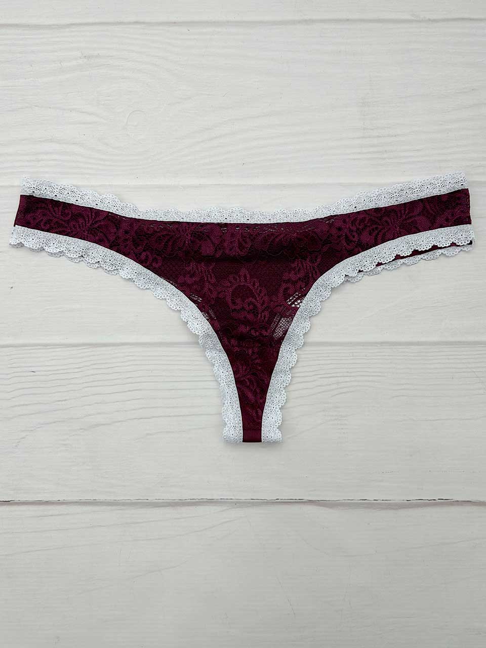 Tanga elastico vino