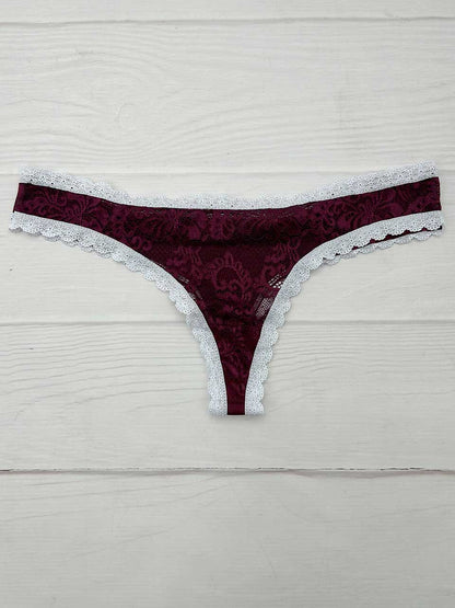 Tanga elastico vino