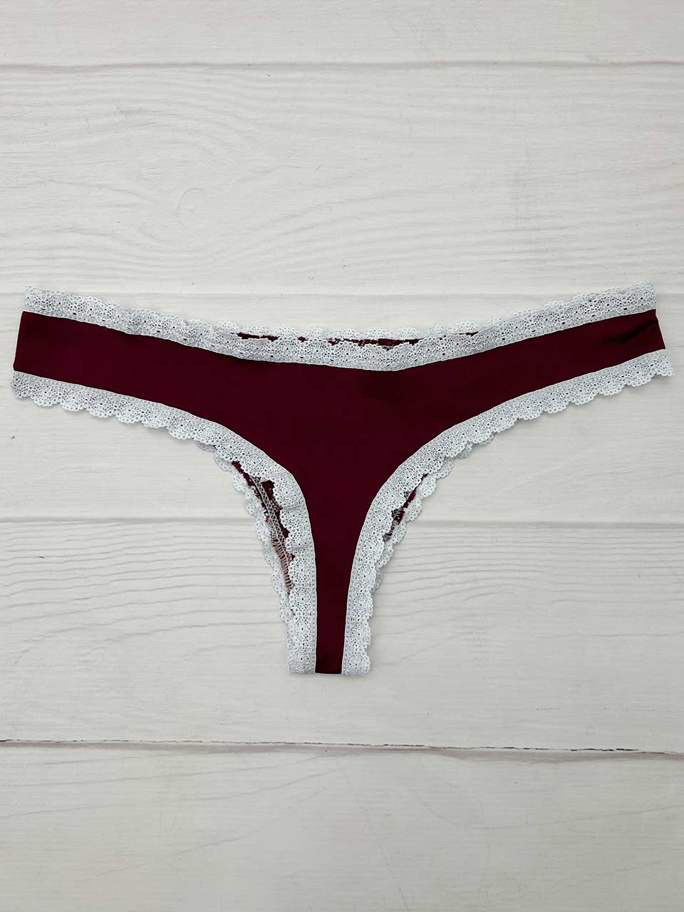 Tanga elastico vino